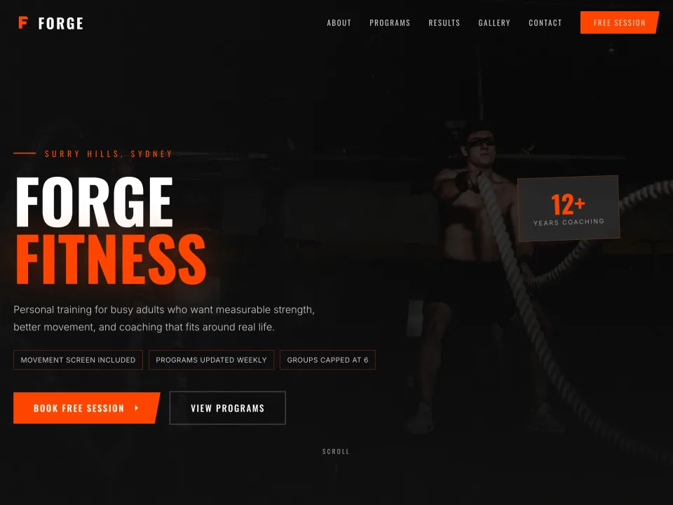 Personal Trainer template
